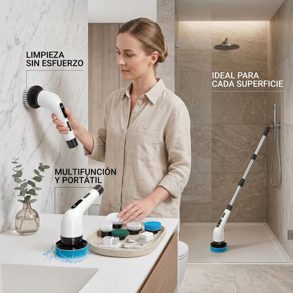 🧼 Cepillo de Limpieza Eléctrico 9 en 1 – Limpieza más práctica y sin tanto esfuerzo